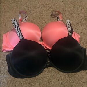 Victoria's Secret Bombshell Sparkle Strap Bras